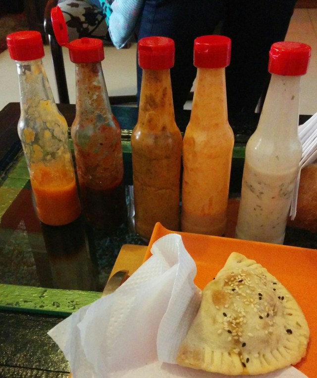 Sauce over-loading at La Castaña Empanada Lahttps://www.facebook.com/lacastanaempanadas