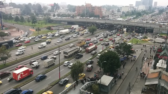 Just another day on Bogotá's Autopista ('Highway')